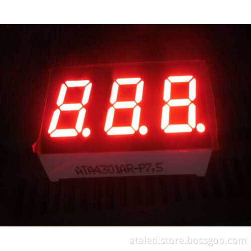 LED Numerical Display/7 Segment LED Display with 3 Digits